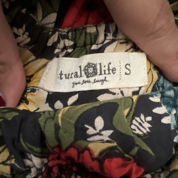 Natural Life Elizabeth Floral Poppy Women’s Maxi Dress Size Small Boho Hippie B4 - Picture 15 of 15